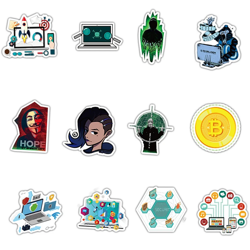 10/30/50PCS Hacker Graffiti Aufkleber Geek Java Programmierung DIY Spielzeug Gepäck Laptop Motorrad Skateboard Fahrrad Aufkleber aufkleber F5 – Detail 5