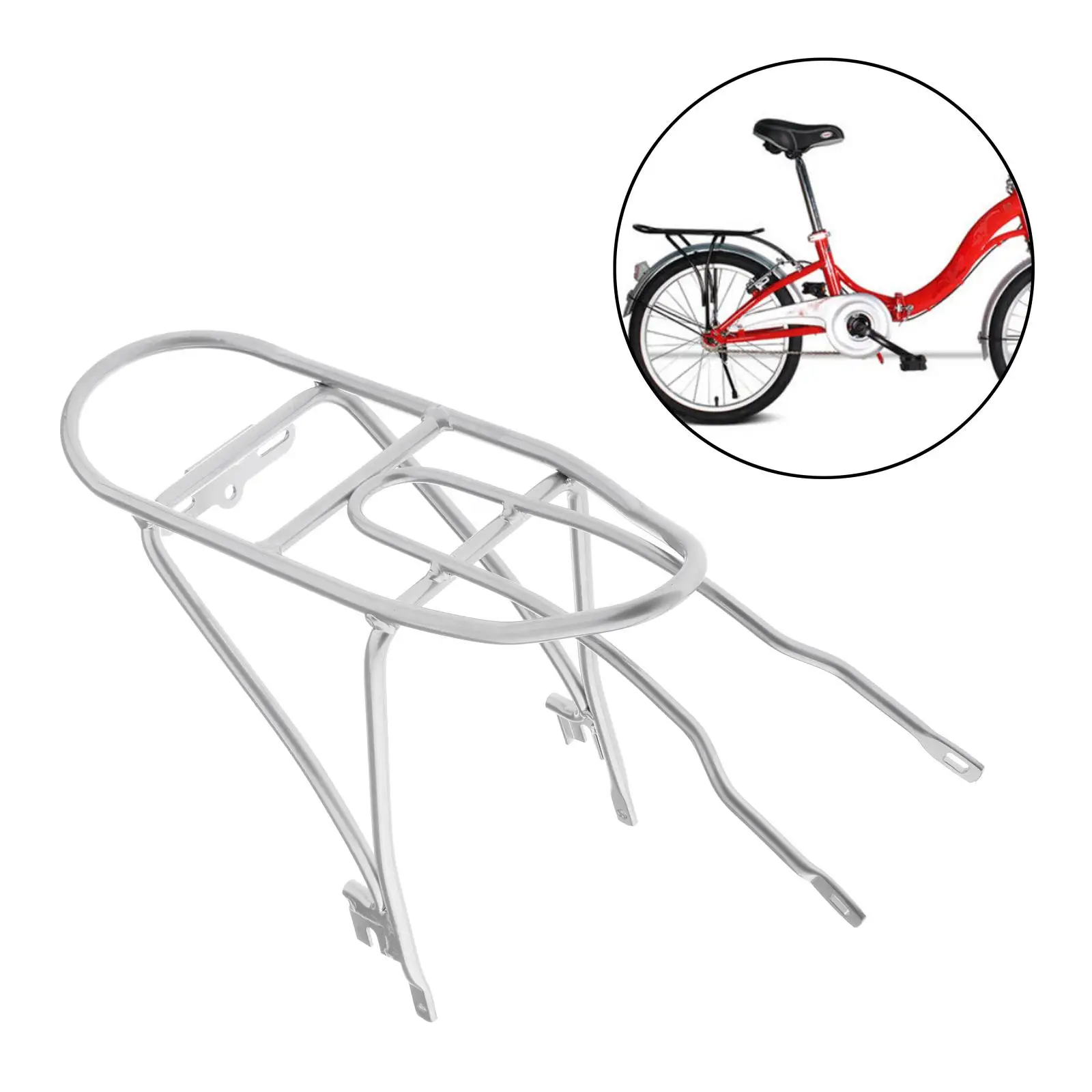 20inch Folding Bike Back Shelf Frame Cargo Carrier Bicycle Panniers Bracket Cycling Equipment for Dahon P8 KBC083 KAC083 KAC061