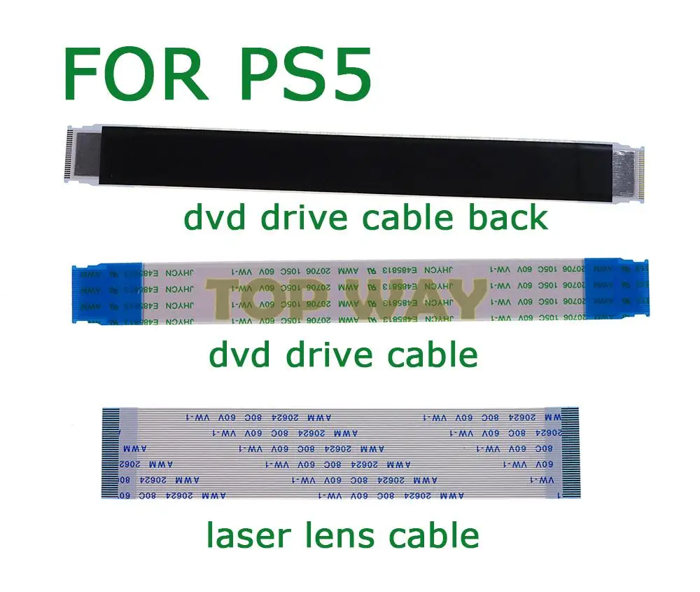 50PCS Replacement For Sony PS5 Controller 24PIN Dvd Drive Flex Cable For Playstation 5 Console 40pin Laser Lens Ribbon Cable