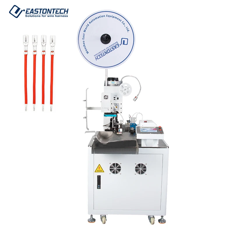 EASTONTECH EW-8100 Full-automatic one end electrical terminal crimping machine for single side crimping cutting stripping