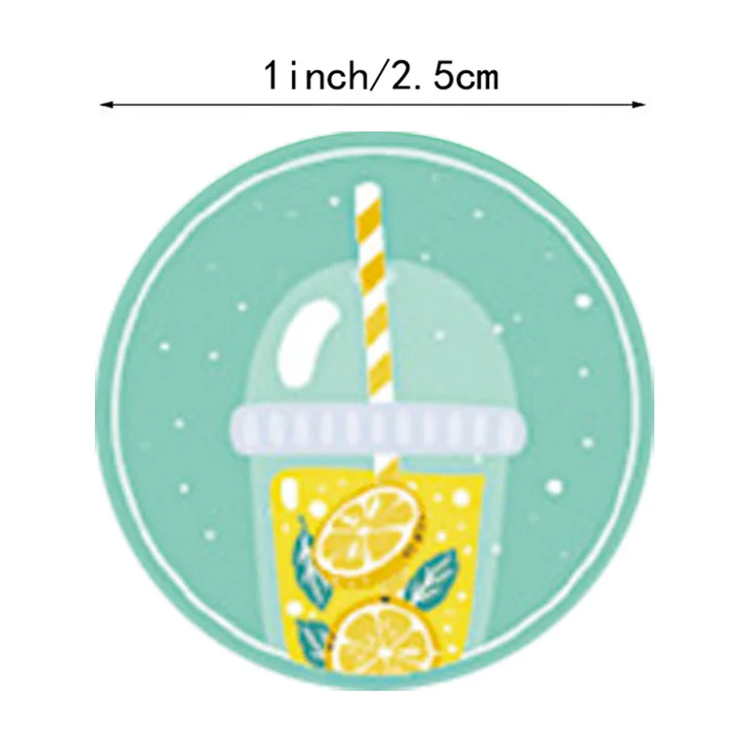Kleine Verse Fruit Sticker Lemon Melk Thee Afdichting Sticker Leuke Creative Gift Decoratie Sticker Creatieve Label