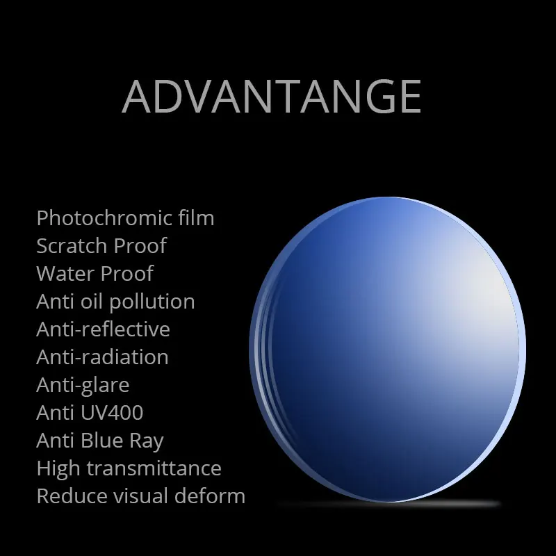 Photochrome Sonnenbrille Chameleon Objektiv Myopie Blau Licht Blockieren männer Computer Brille Spiel für Anblick-0,50-0,75-175-2,5-6 – Detail 28