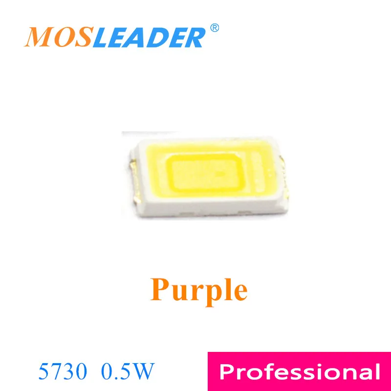 

Mosleader 4000pcs 0.2W 5730 LED Purple 3.0*1.4 SMD LED Single color Light emitting diodes