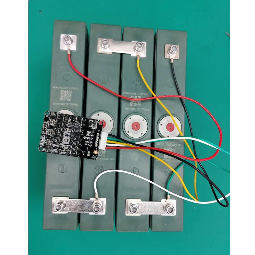 Heltec 3S 4S 5A Active Balancer Capacitor Active Equalizer Lifepo4 Lithium Lipo Silicone Cable RV1-8 copper nose Wire connector