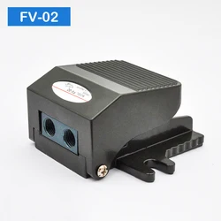FV-02 2 Way 2 Position Foot Pneumatic Pedal Valve Tool Switch Air Valves With PC Connector 1/4BSP Threaded
