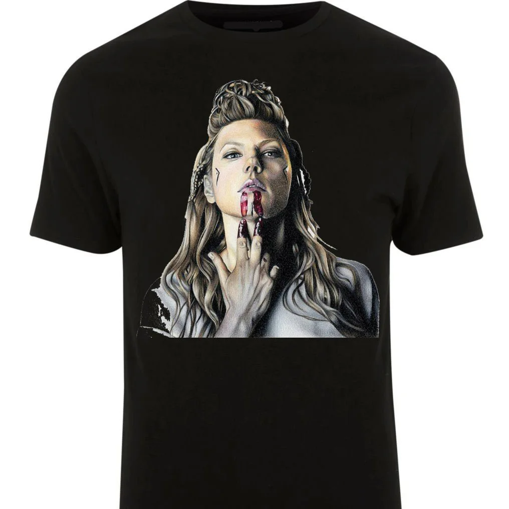 Men'S Lagertha Tribute T Shirt New Men Summer Short Sleeve Casual Cotton T-shirt Hip Hop Tshirt Tees Tops