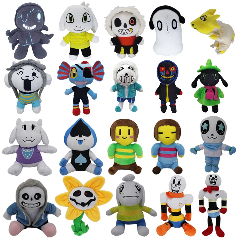 

Undertale Plushies Game Plush Toy Sans Papyrus Alphys Stuffed Animal Soft Dolls Gifts Children Kid Birthday Halloween Christmas