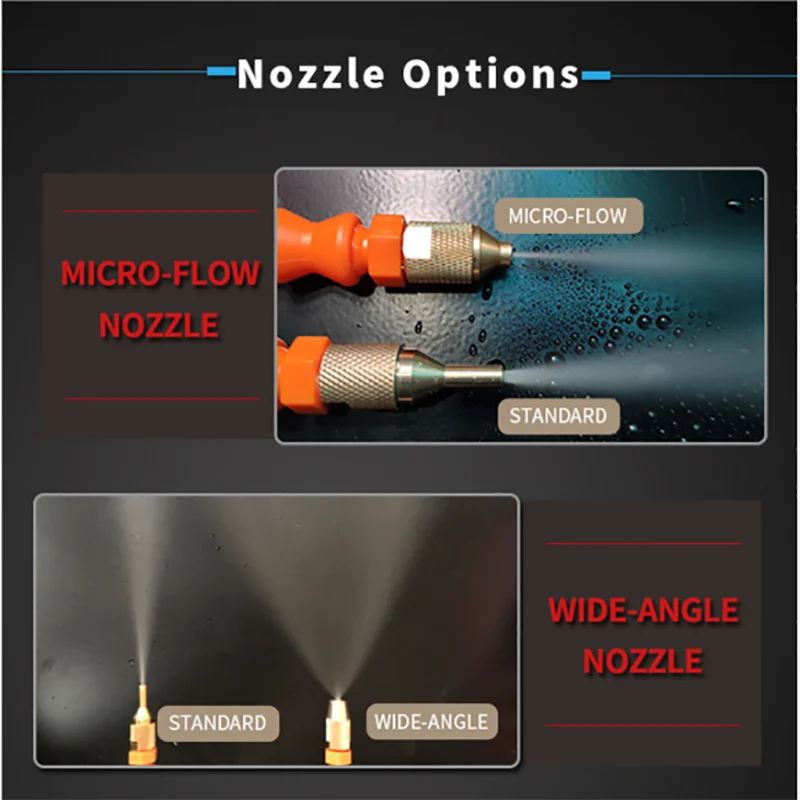 Standard and Micro-Flow Brass Nozzles For CoolRun CNC Mist Sprayer