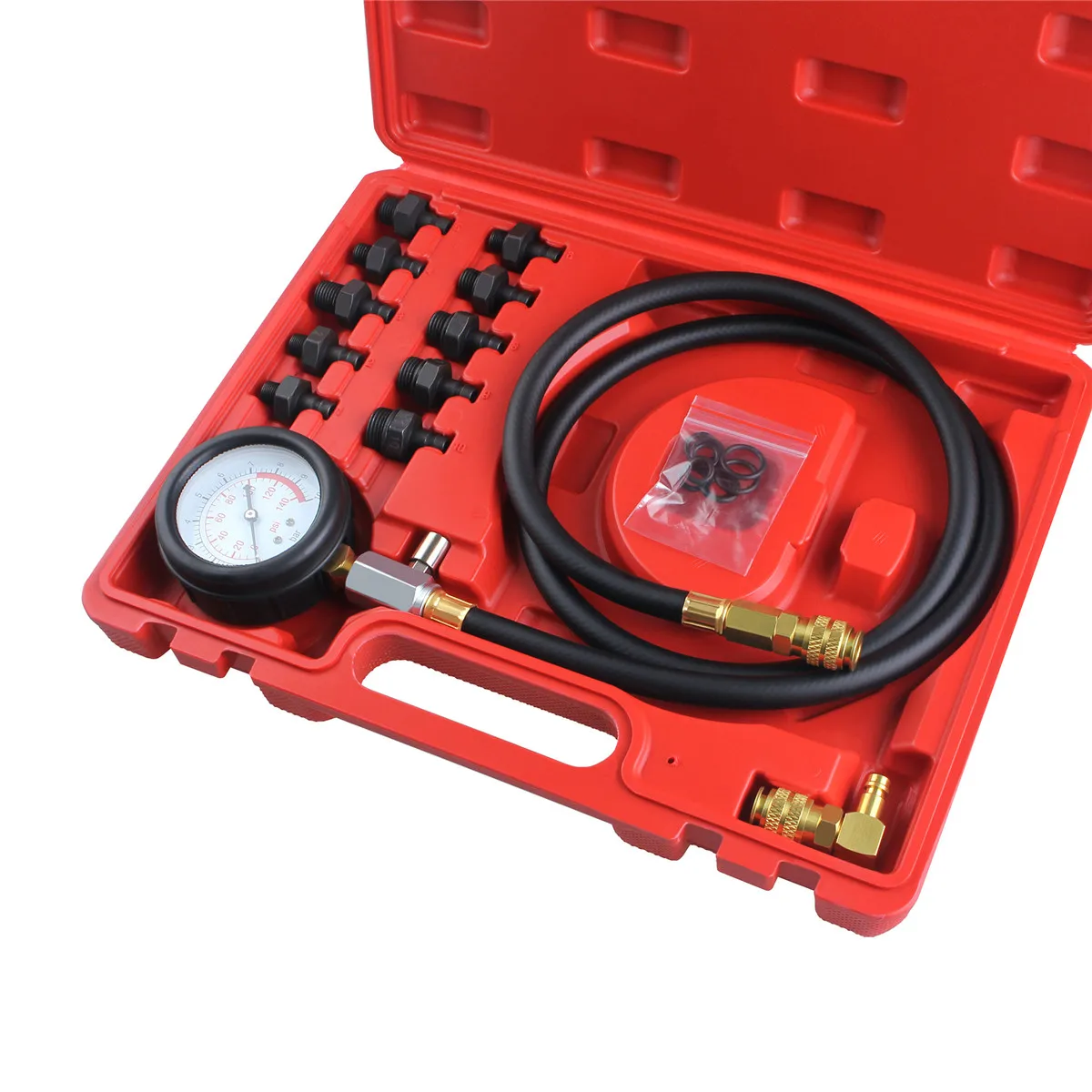 12pcs/set Engine Oil Pressure Test Kit Tester  Low Oil Warning Devices Car Garage Tool TU-12