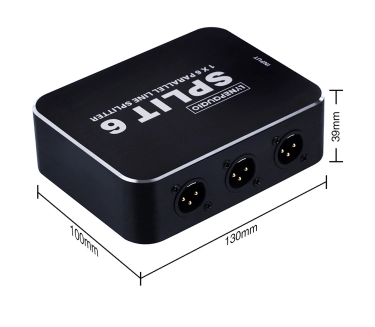 Passive XLR 1 in 6 out signal splitter 6 in 1 out mixer signal splitter stage conference lossless