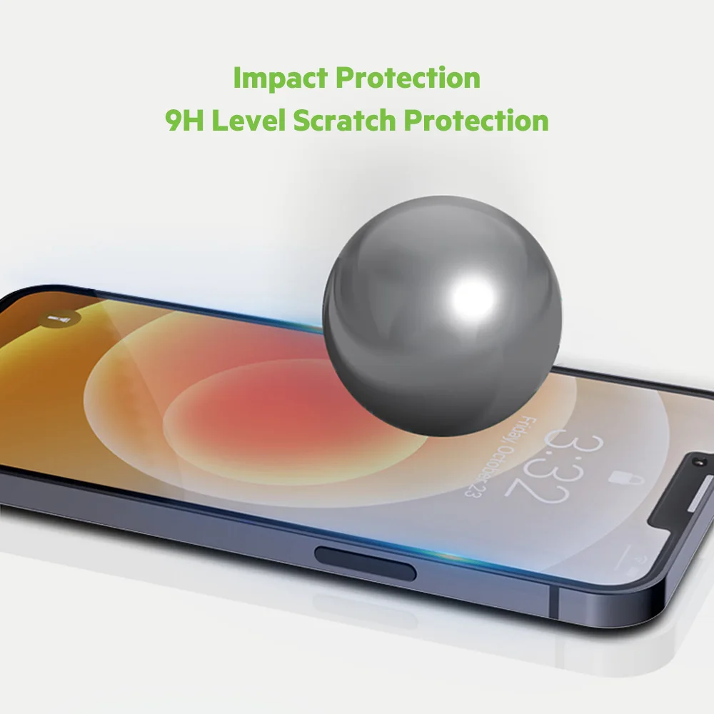 JCPAL Preserver Tempered Ultra Anti-Glare Screen Protector for iPhone 13 Pro Max mini