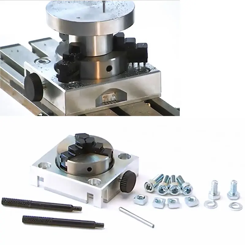 PROXXON Milling Machine MF70 Bench Driller Woodworking Lathe with Dividing Head Chuck Tungsten Steel Cutter Bits Vise