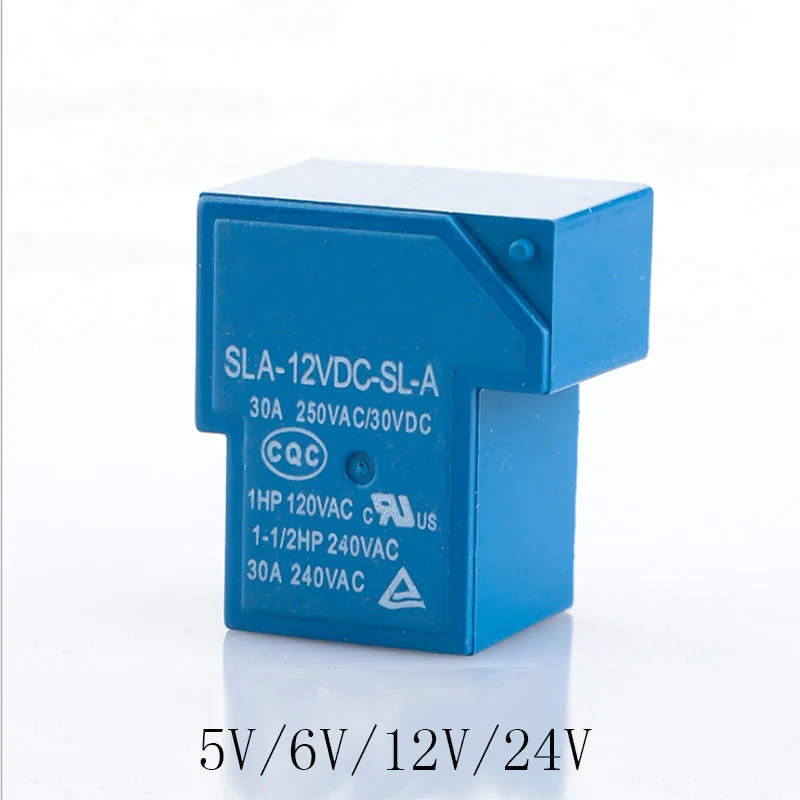 1pc Power relays SLA-05VDC-SL-A  SLA-06VDC-SL-A  SLA-12VDC-SL-A SLA-24VDC-SL-A 5V 6V 12V 24V 30A 4PIN T90