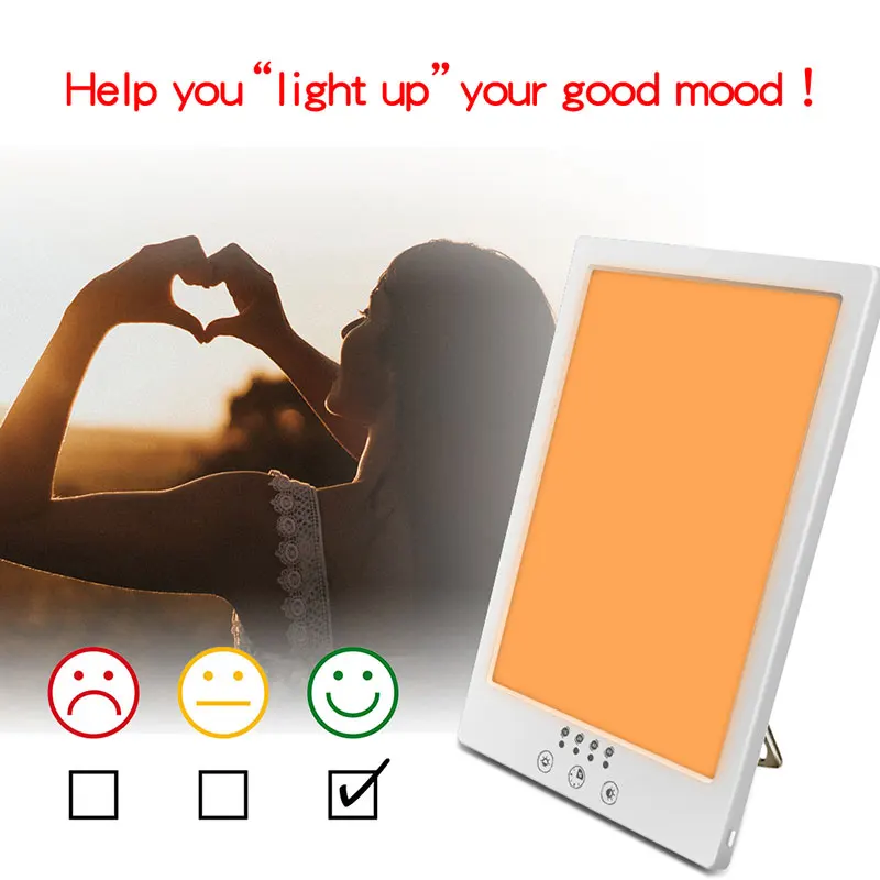 

Sad Light Therapy Lamp 12000 lux Seasonal Affective Disorder Cure Phototherapy Bionic Sun Light Depression Anti-fatigue Lamp