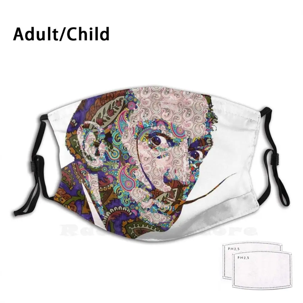 Salvador Dali Print Washable Filter Anti Dust Mouth Mask Groovy Far Out Paisley Psychedelic Tripping Acid Lsd Surreal