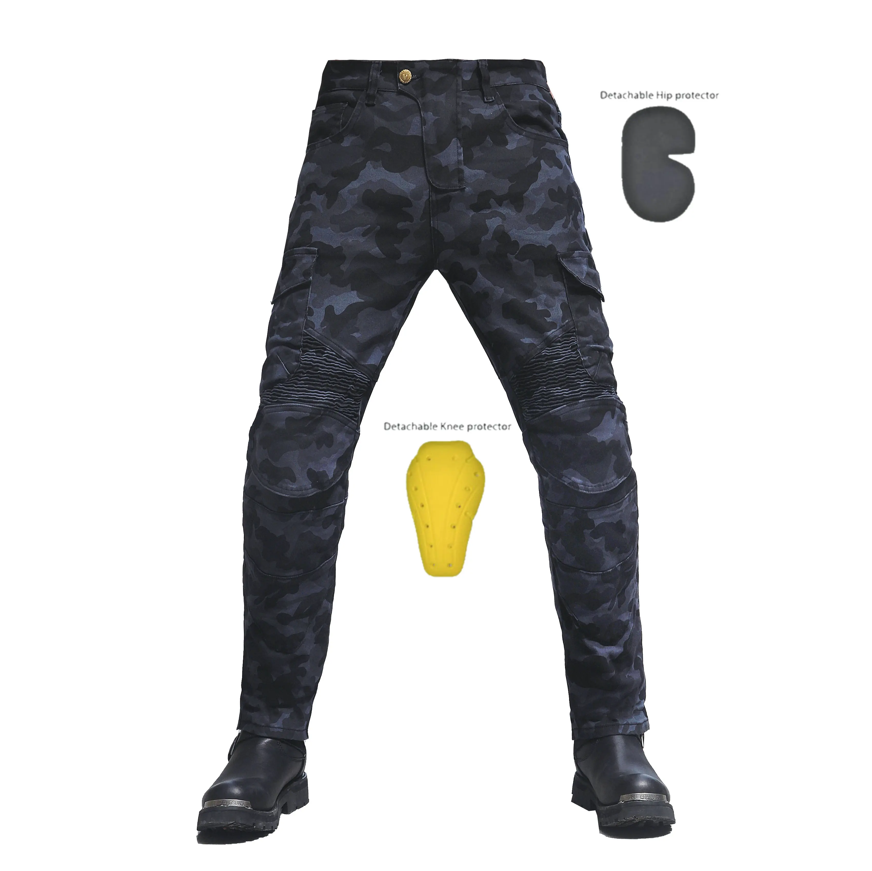 

Motorcycle Pants Camouflage Jeans Pantalon Moto Homme Racing Motocross Pants Motorpoof Protective Trousers Calça Masculina