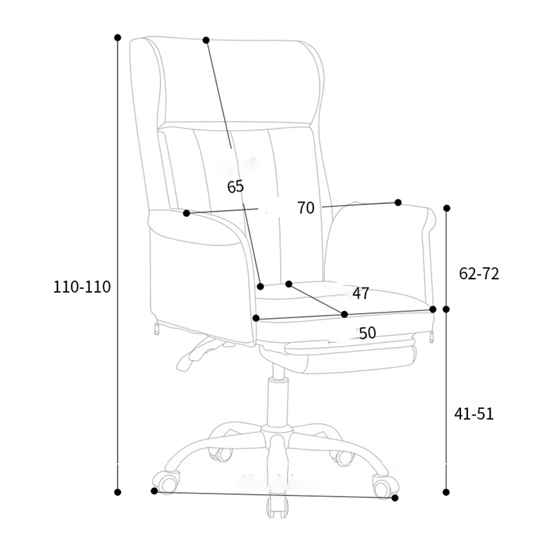 Comfortable and Kомпьютерное Kресло Home Office Swivel Sofa Cтул Lift Reclining Gaming Chair Backrest Casual White Seat Cadeira