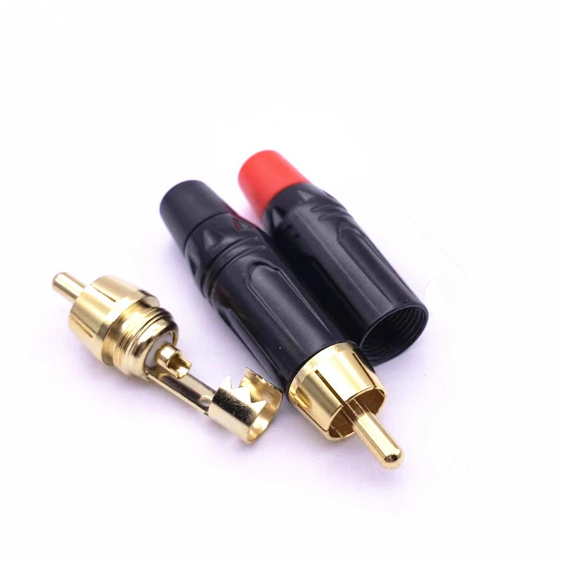 12 Cái/lốc Tốt Hàng Chất Lượng Đồng Mạ Vàng Cổng Kết Nối RCA RCA Nữ Cắm Cho Âm Thanh Vidiod Đầu Nối Dây Cắm