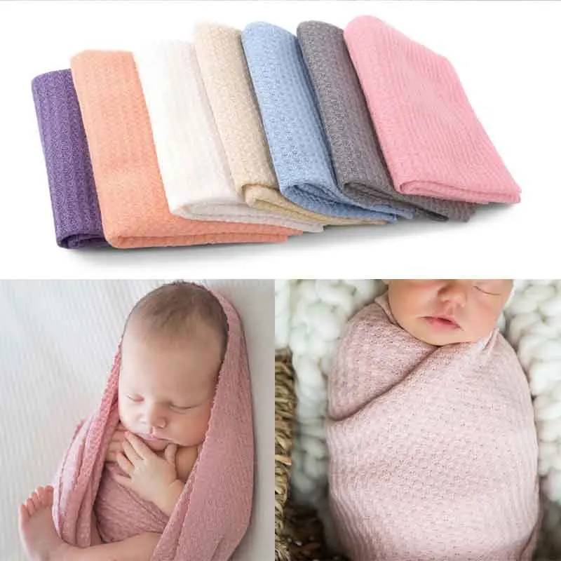 Couverture de réception tricotée pour nouveau-né, accessoire de photographie pour bébé, accessoires de prise de vue Photo
