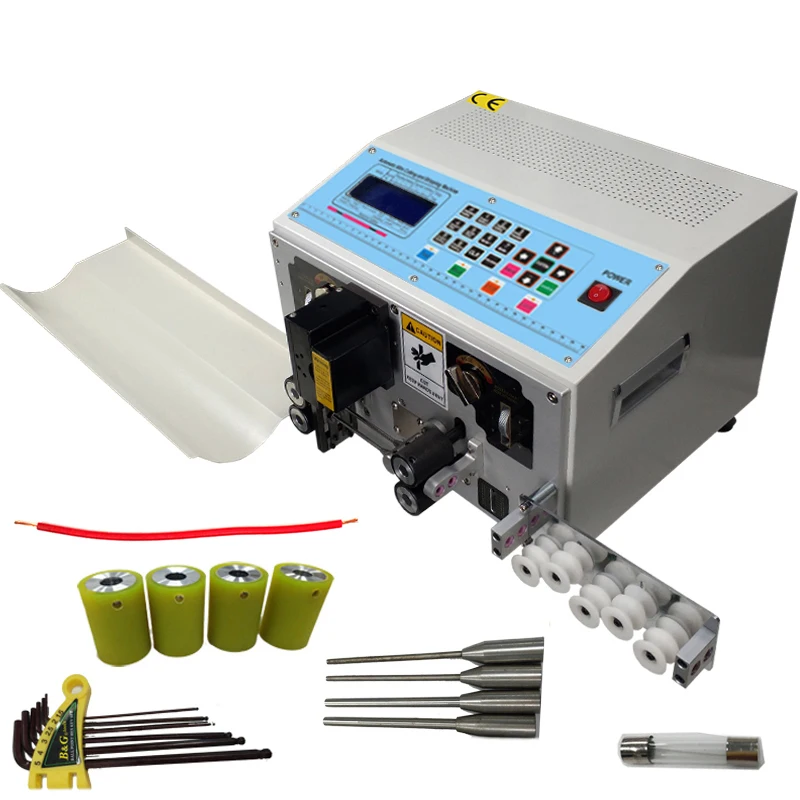 

SWT508 Wire Stripping Machine 4 wheel Drive Cable Wire Stripper with Tungsten Carbide Blade Peeling Wire 0.1 to 2.5 Square