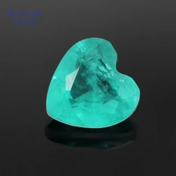 Synthetic Paraiba Spliced Stone Heart Shape Synthetic Crystal&Glass Gems For Jewelry Making 3x3~10x10mm