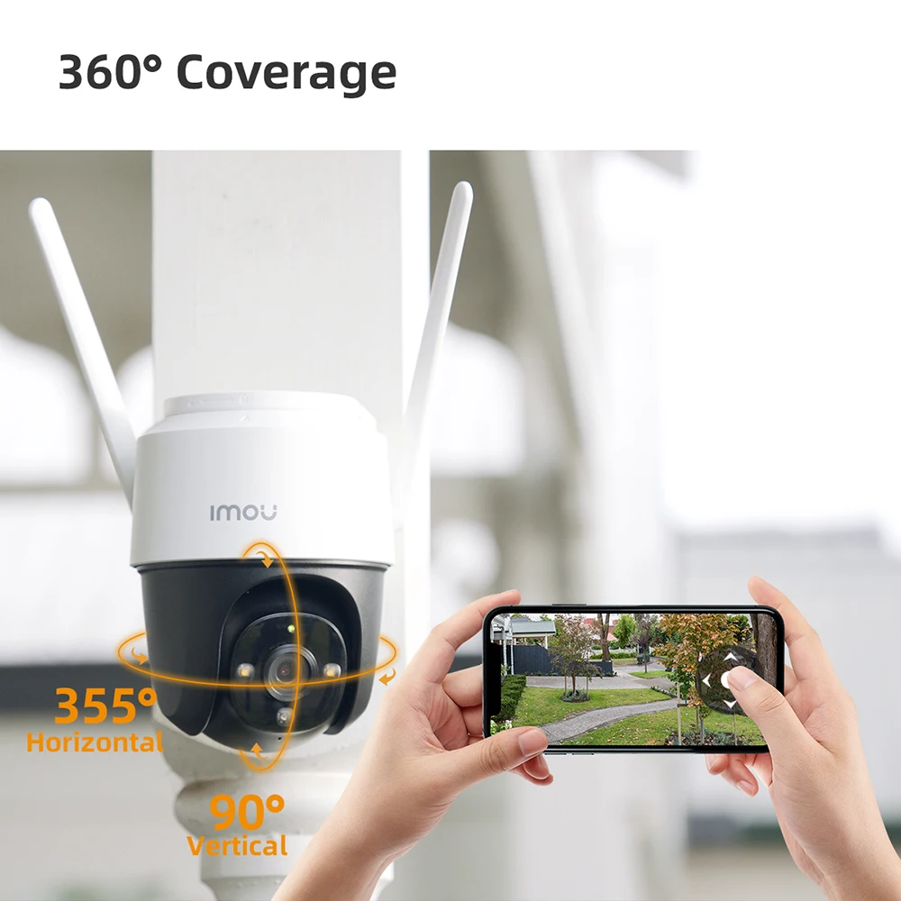 Go! Imou Cruiser Wi-Fi Camera Dual Antenna Outdoor IP67 Weatherproof Audio Recording Camera AI Human Detection Camera