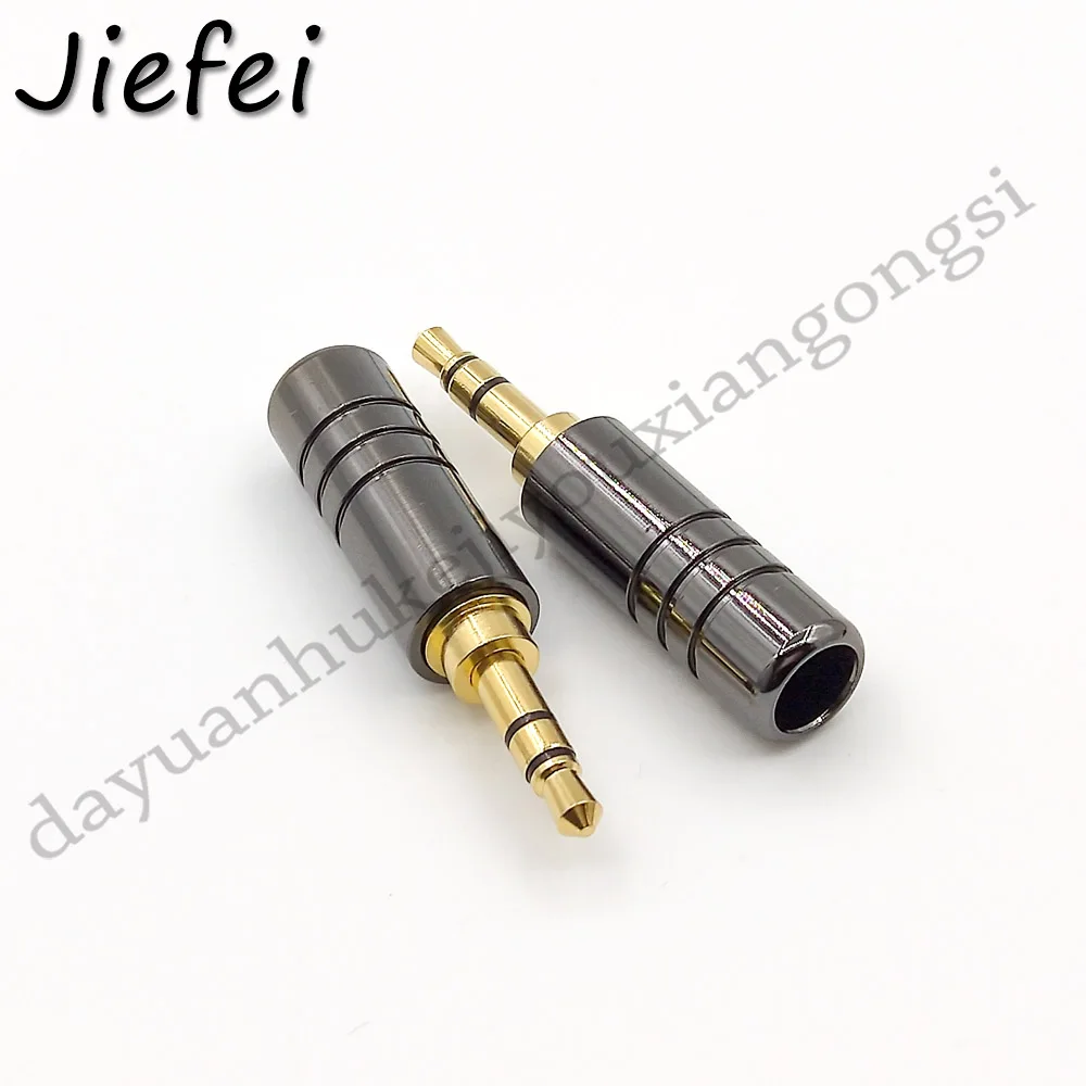 100pcs Copper Gold Plated 3.5mm Male Stereo Jack Plug soldering New