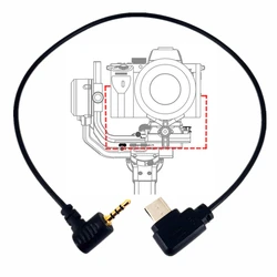 TypeC to 2.5mm L1 RSS Control Cable for Panasonic GH6 GH4 GH3 G95 Camera & DJI RSC2 RS4 RS3 Pro RONIN-SC Ronin SC Type-C USB-C