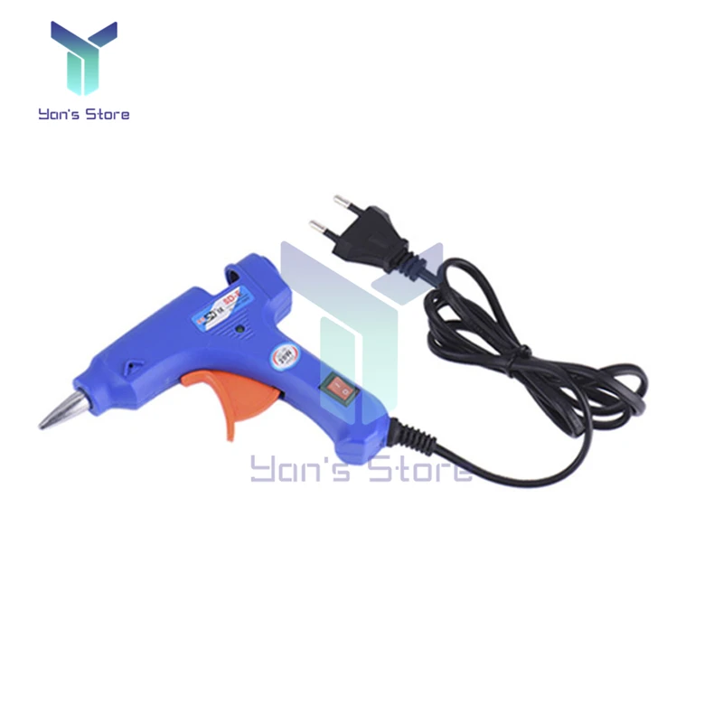 20W High Temperature Heater Hot Melt Glue Gun Repair Tool Mini Heat Gun EU/US Plug Use 7MM Hot Melt Glue Stick