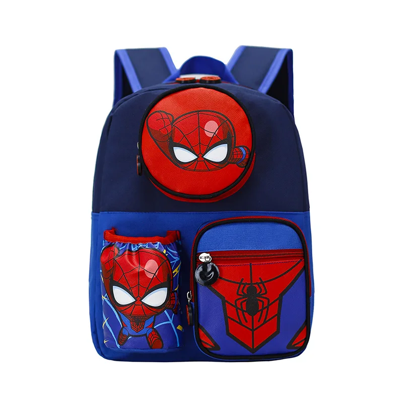 Marvel Cartoon Captain America Backpack Bags For Boys Spiderman Cute Fashion Handbags Kindergarten Avengers Travel Packages Gift