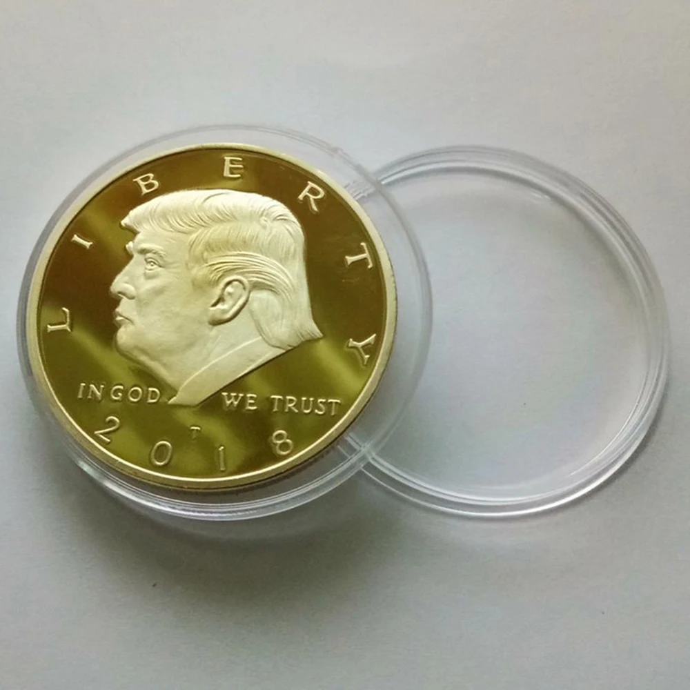 President Commemorative Coin Coin Bitcoin Collection Gift Bit Coin Maya Prophecy Gold Plated Commemorative Coin