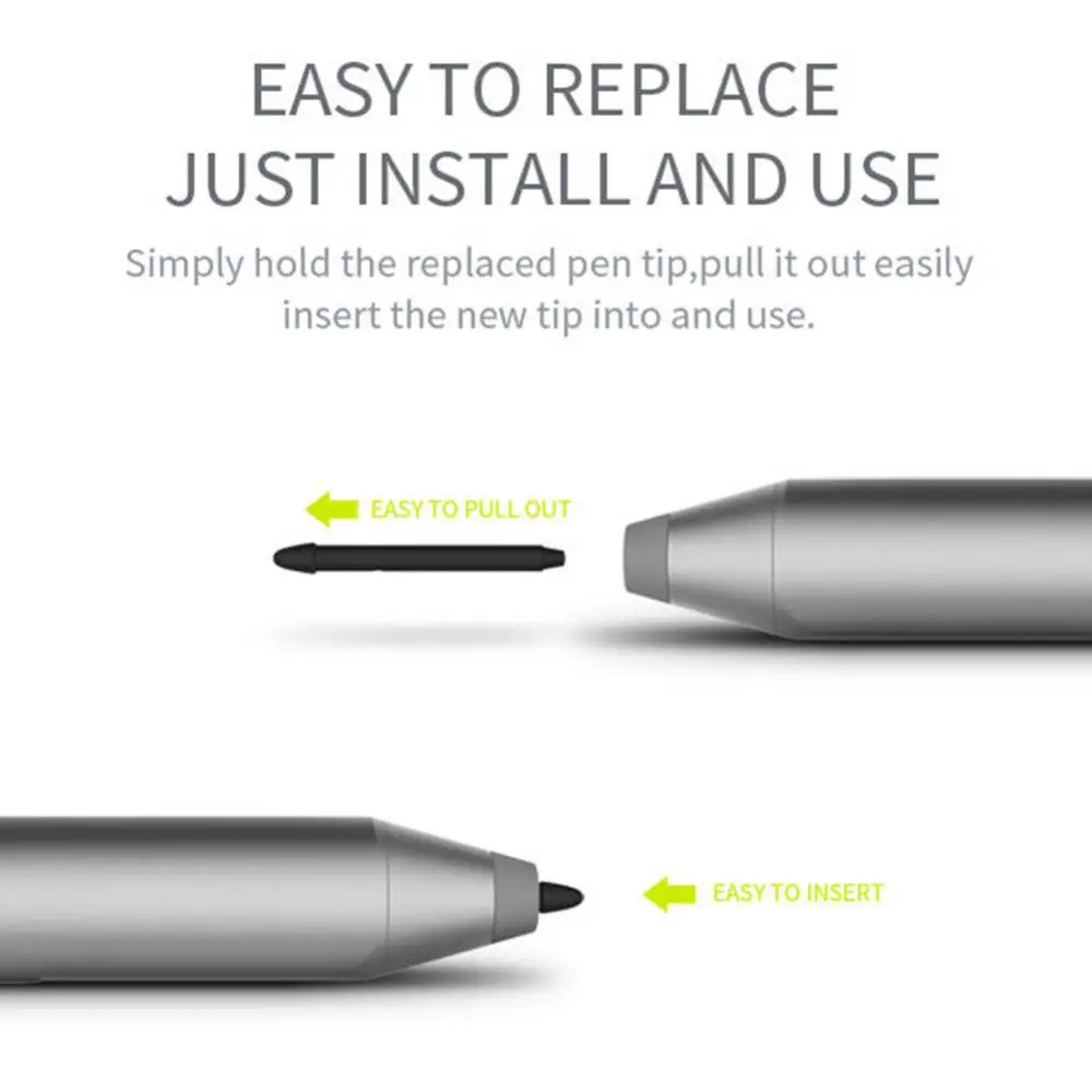 Toque Stylus Lápis Dicas Nib, Dicas Caneta Substituição, Superfície Pro 4 5, 3pcs