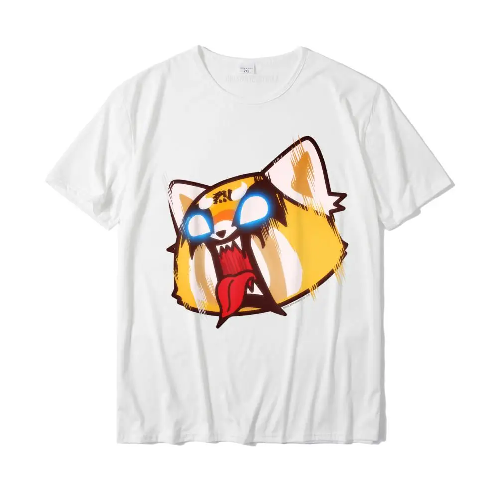 Aggretsuko Screaming Rage koszulka Top bawełniany koszulki dla mężczyzn Casual topy koszule nowy nadchodzący Hip-Hop