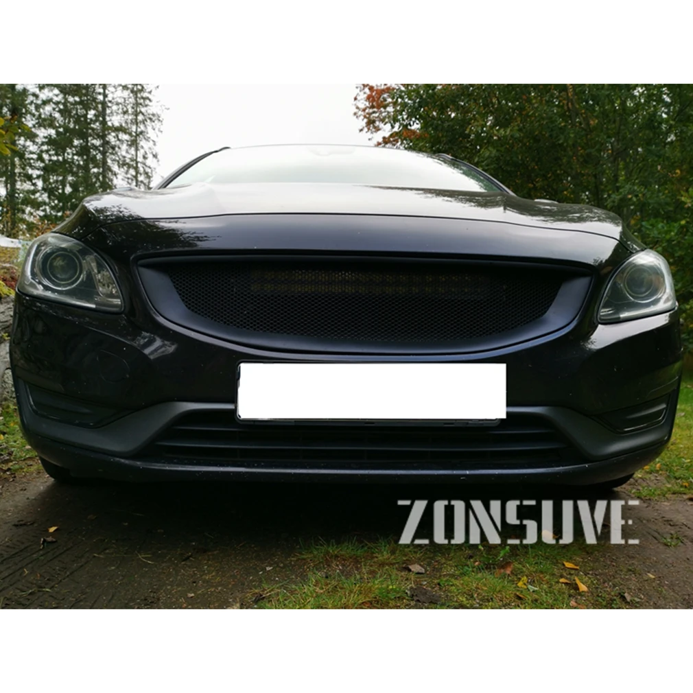 Use For Volvo V60 S60 2014-2018 Year 4-door Grill Racing Grille Cover Accessorie Body Kit