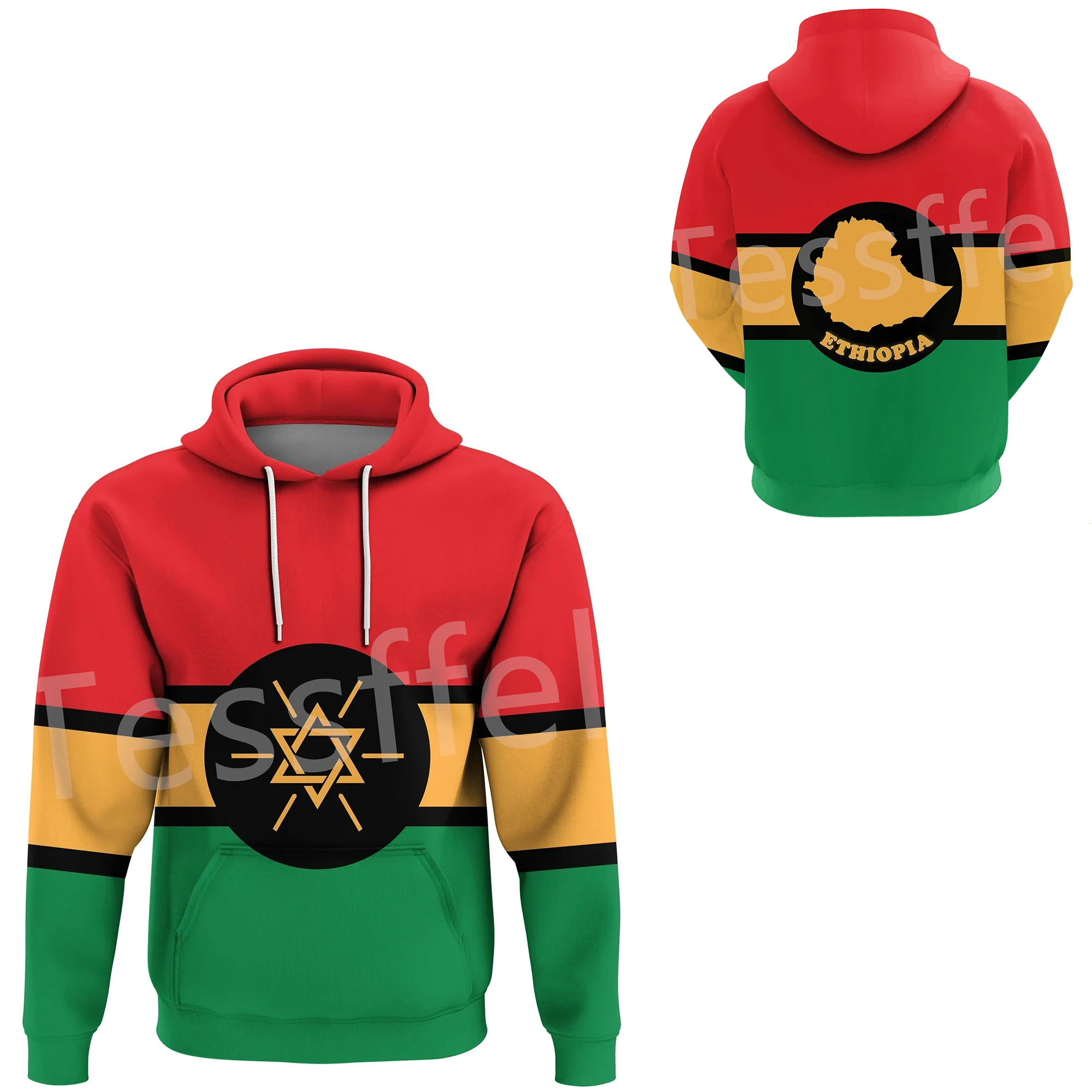 

Tessffel Newest Ethiopia County Flag Africa Native Tribe Lion Pullover Tracksuit 3DPrint Mens/Womens Harajuku Casual Hoodies A26