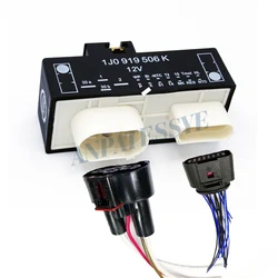 radiator SE0027 Radiator Fan Control Unit Module plug 1J0919506K 1J0 919 506K Cooling Fan Relay for VW Jetta Golf TT  Beetle
