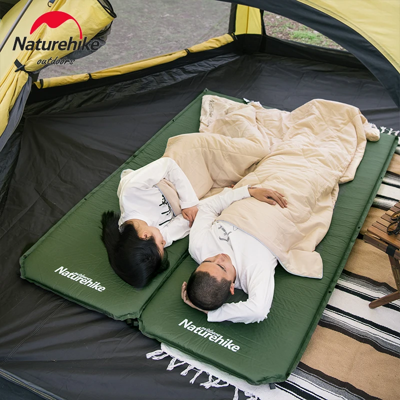 Imagem -06 - Naturehike-auto Inflável Camping Mat Almofada de Dormir Esponja Grossa Emenda Colchão Mochila ao ar Livre Tent Mat Air Praiacolchao Inflavel Campingcolchão Inflável Camping