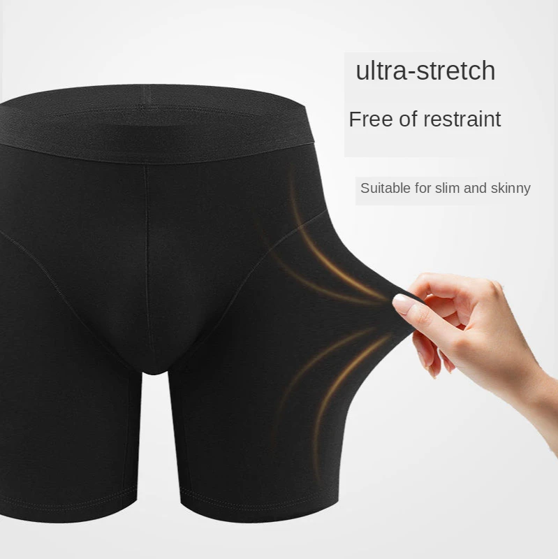 Men\'s Thermal Underwear Winter Thick Keep Warm Shorts Add Velvet Long Legs Boxers Pants Boxer Men Underpants