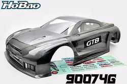 OFNA/HOBAO RACING 90074G corpo verniciato-lungo (grigio) per 1/8 HYPER GTS/GTB NITRO/elettrico su strada