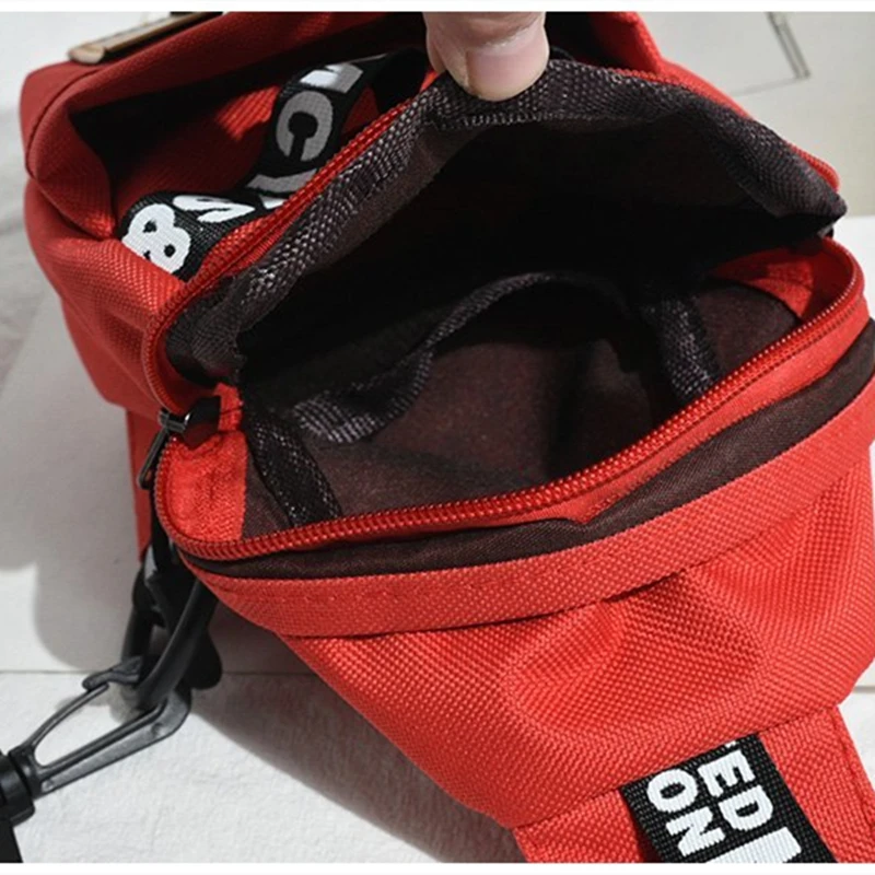 Fashion Canvas Chest Bags Women's Messenger Bag Hip-hop Personalized Casual Waist Bag Single Shoulder Bum Bag