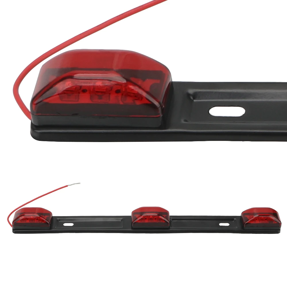 LEEPEE akcesoria samochodowe czerwona dioda LED hamulec światła tylne lampa obrysowa lewa sygnał tylne światła dla ciężarówka typu Pickup przyczepa RV 12V samochód DRL Bar