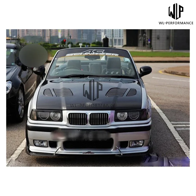 E36 High Quality Carbon Fiber Front Engine Hood Bonnets Engine Covers Car Styling for Bmw 3 Series E36 M3 Style Body Kit