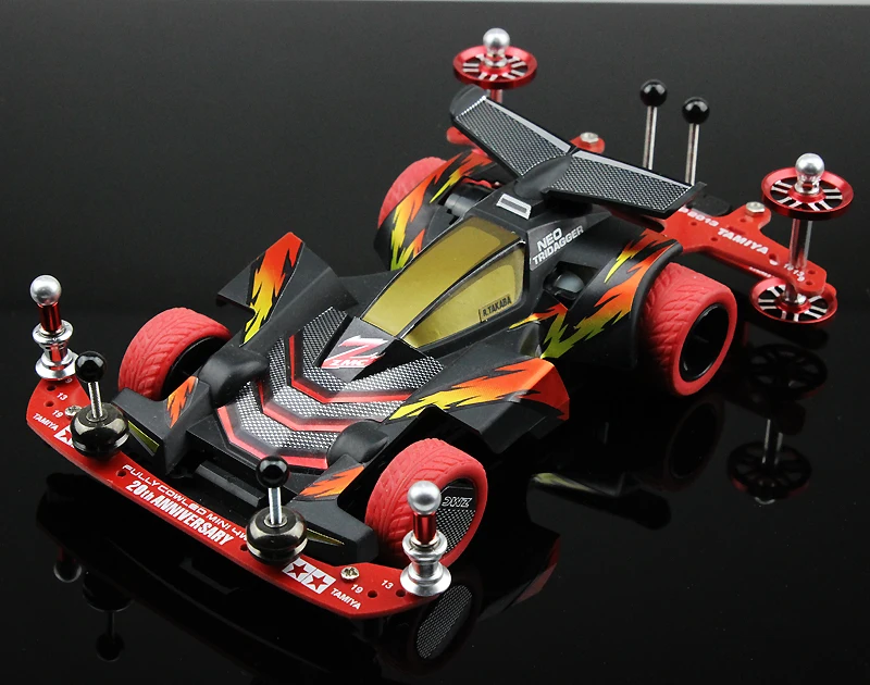 男の子用ミニ4wdレースカー、neo Tridagger、s2シャーシ付き改造カー