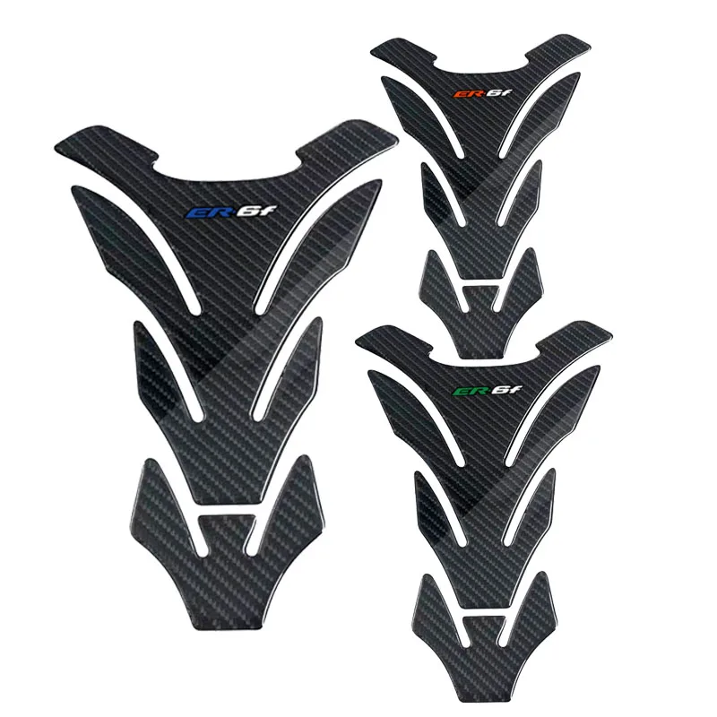 

For Kawasaki ER6F ER-6F Tankpad 3D Carbon-look Motorcycle Tank Pad Protector Decal