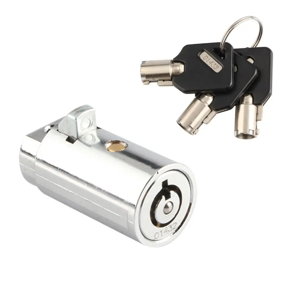 Tubular Key Cylindrical Lock Vending Machine Replacement Lock Cylinder 19mm Push Lock Cylinder