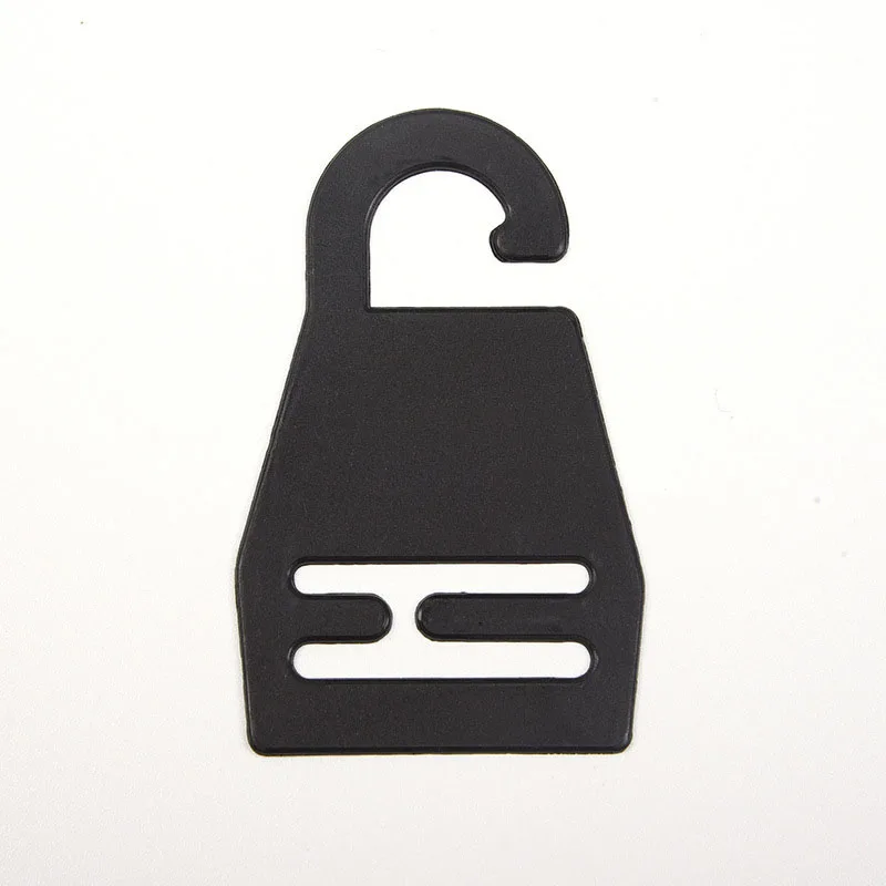 

200pcs Black Plastic Necktie Hanger Hook For Ties Garment Accessories