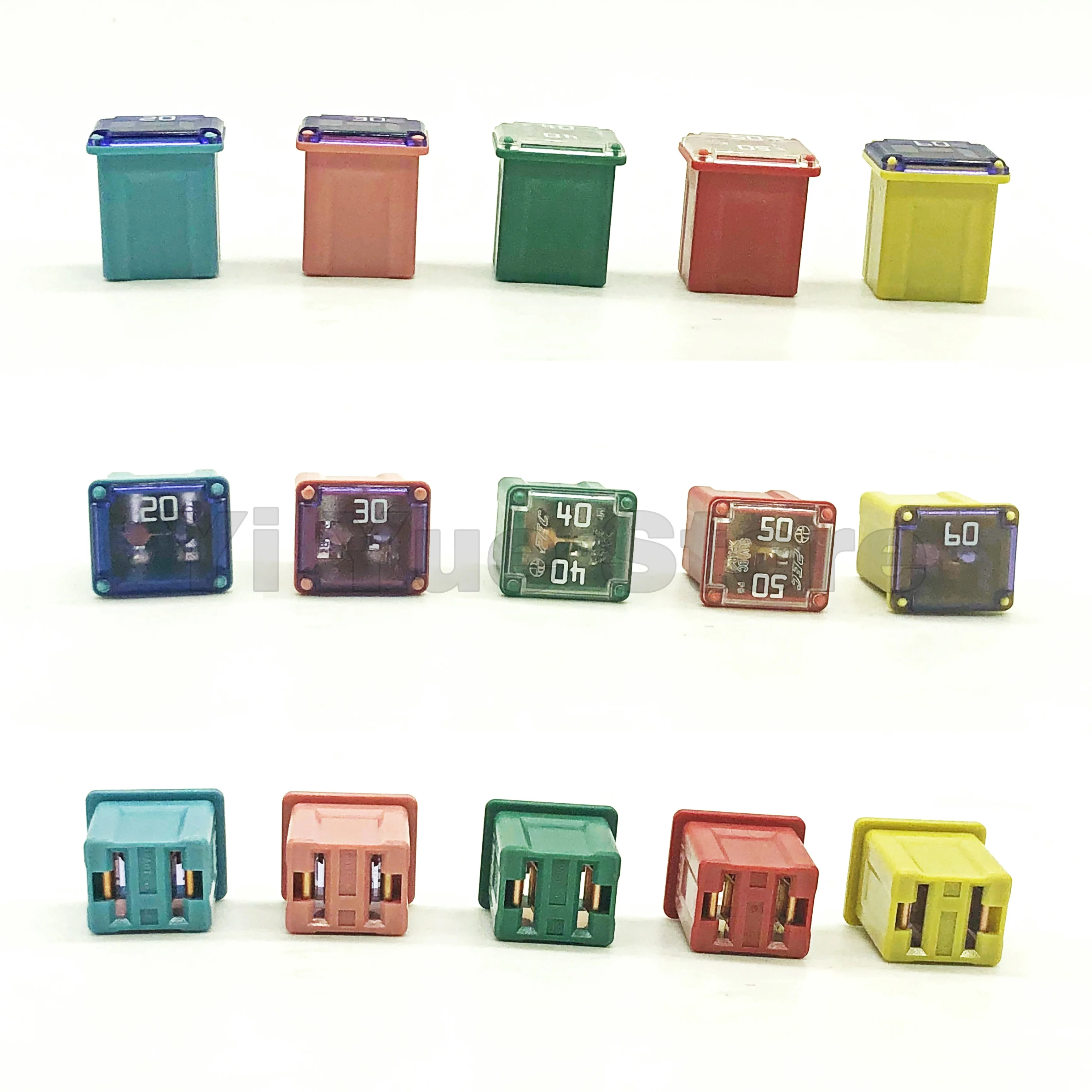 1PC PEC LPJ 20A 30A 40A 50A 60A ประกันอัตโนมัติฟิวส์สแควร์หลอดกล่องฟิวส์กันน้ําสําหรับ Nissan Honda Toyota,ซ็อกเก็ตอุปกรณ์เสริม