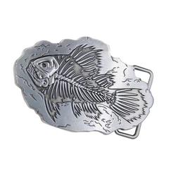 Animal Fish Belt Buckles for Mens Western Cowboy and Cowgirl Silver Buckles for Belts High Quality Jeans Belt Accessories