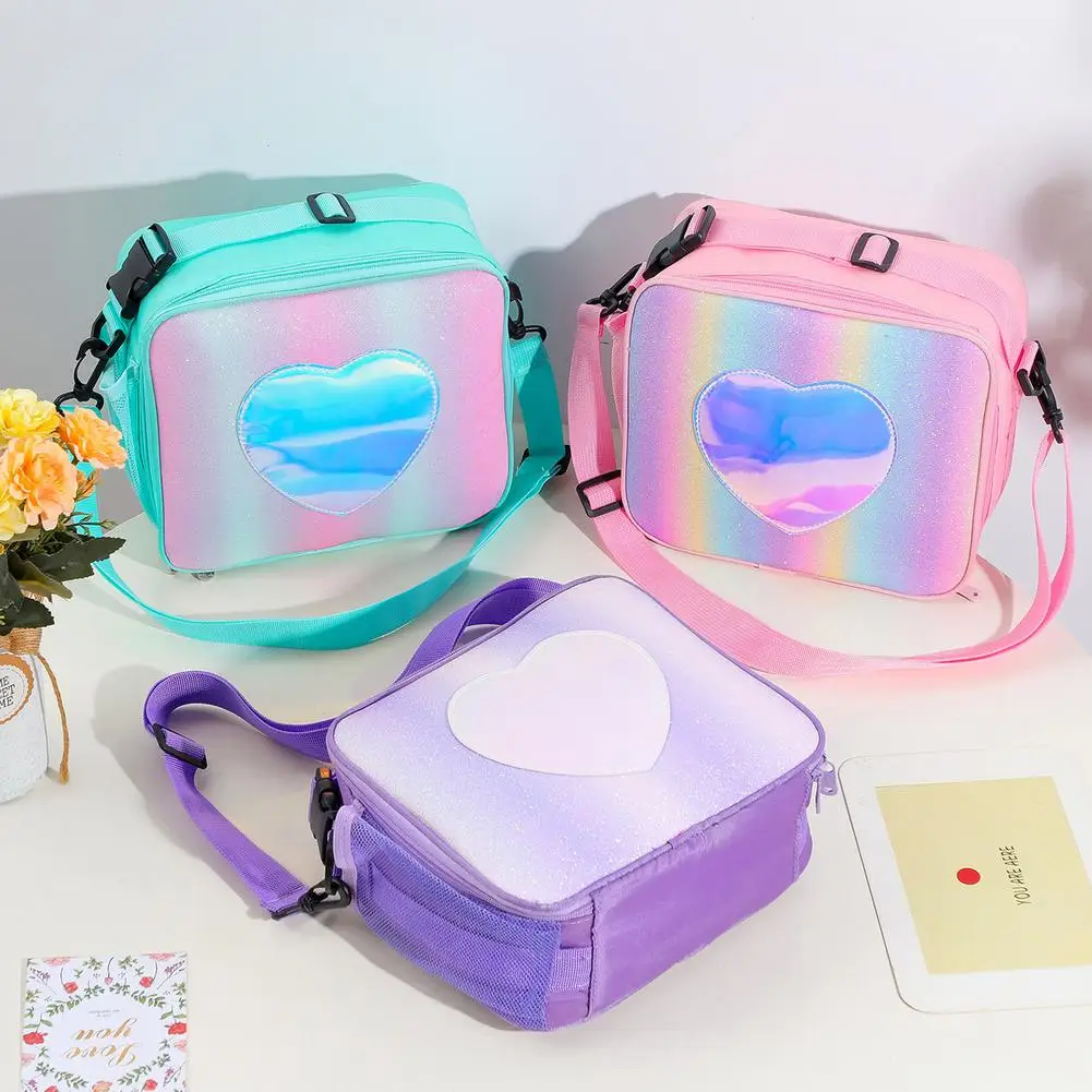 Tragbare Kühltasche Eis Pack Lunch Box Isolierung Paket Isoliert Thermischen Picknick Taschen Beutel Für Frauen Mädchen Kinder Kinder