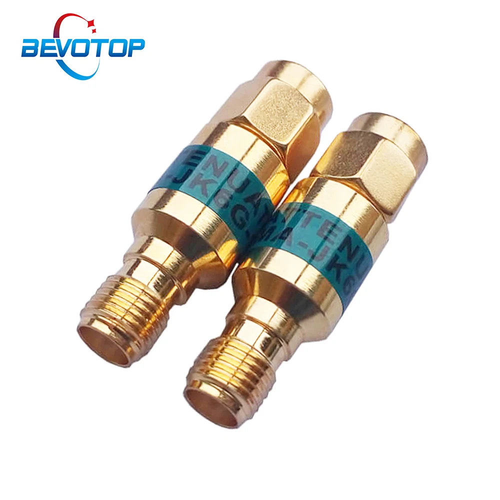 2W DC-6GHz, SMA Male to SMA Female Coaxial RF Attenuator,1/2/3/5/6/10/15/20/30db Attenuator,SMA Fixed Connectors Gold Plated